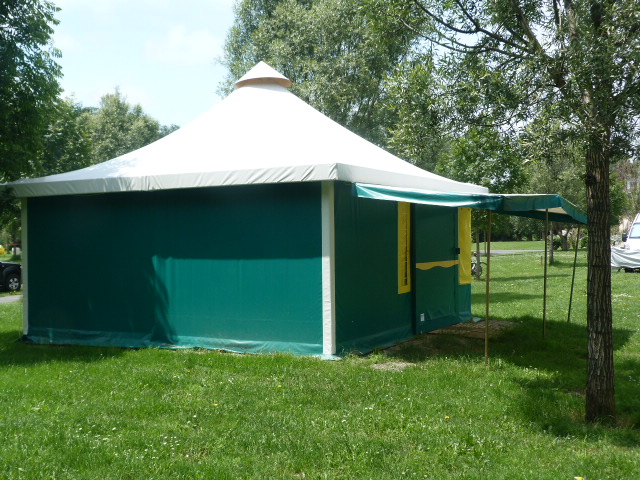 Pre-erected Kiwi tent