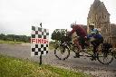 Peter andJenny eeks at the finish on the Hill Climb from Lacock