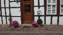 Timbered postbox in Tecklenburg - last clue of photo challenge ride