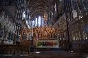 Inside Worcester cathedral