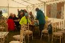 26.05.25 Peter and Jenn prepare evening meal in Marquee
