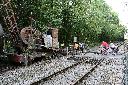 Stuart and Jackie cross the railway at Bitton
