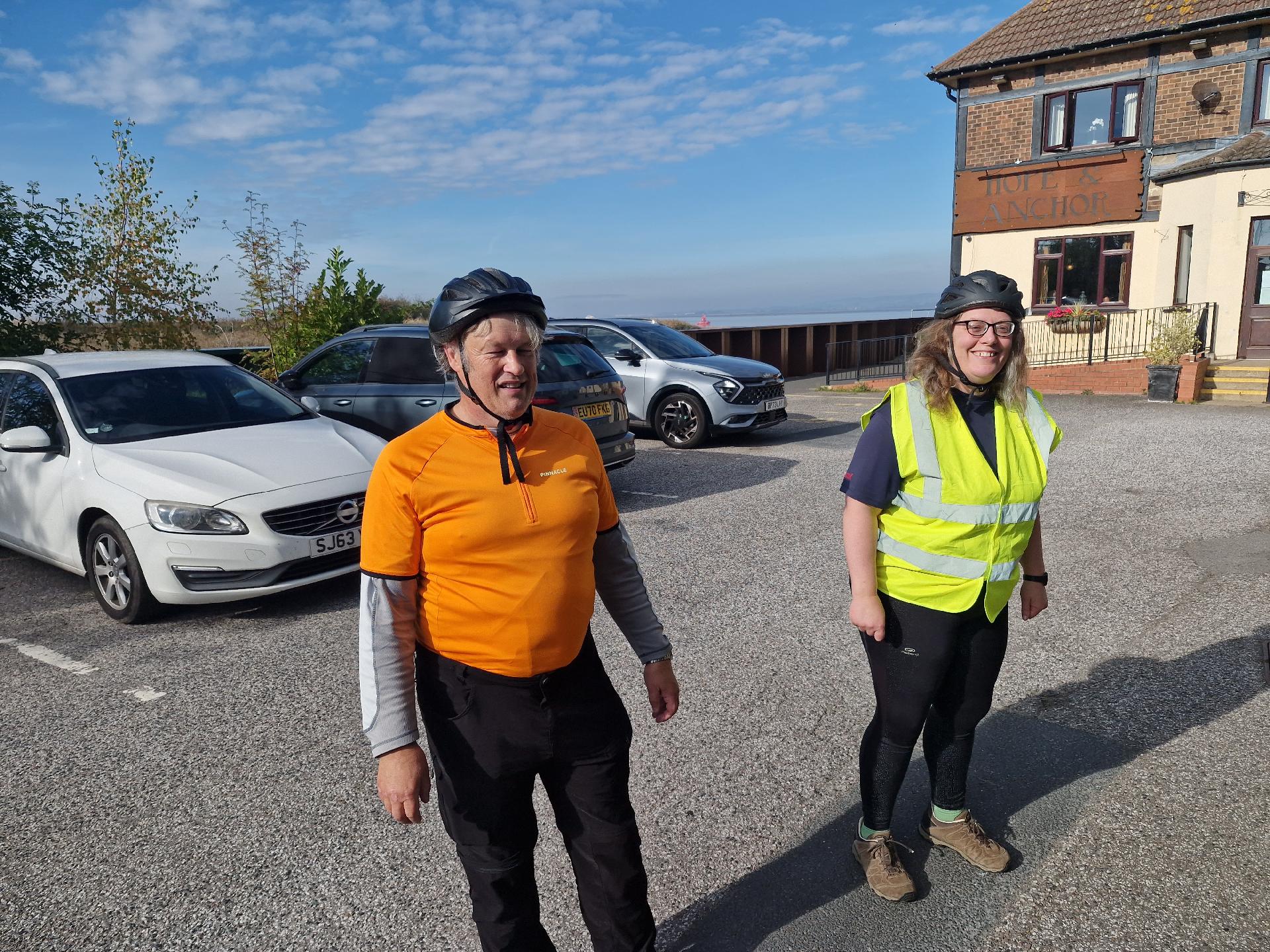 Mike and Hazel with the River Humber in the Background