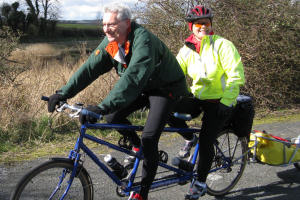 Tandem on the way to Carnforth