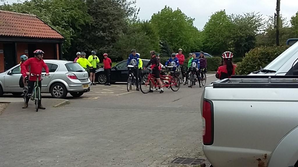 Getting ready to set off from Wickham Market