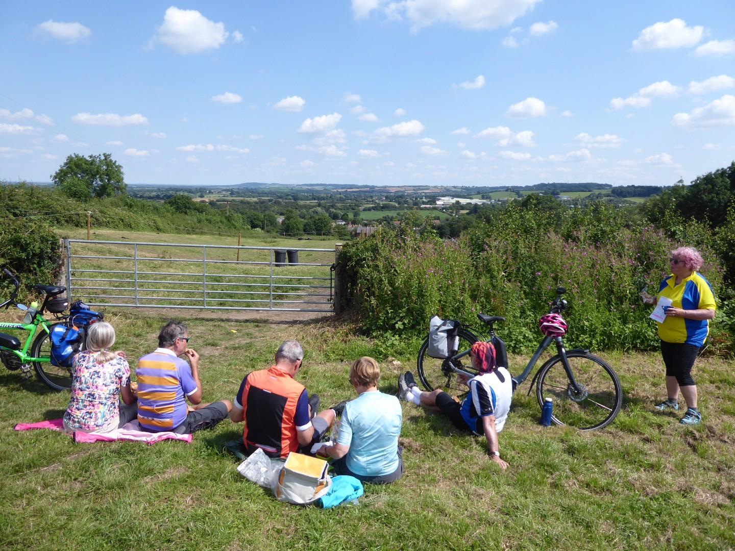 Picnic lunch on the Leicestershire Wold