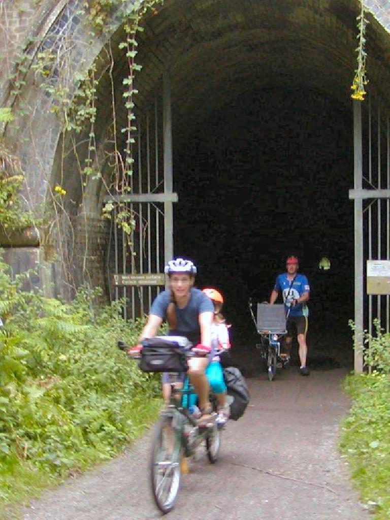 Railway path tunnel