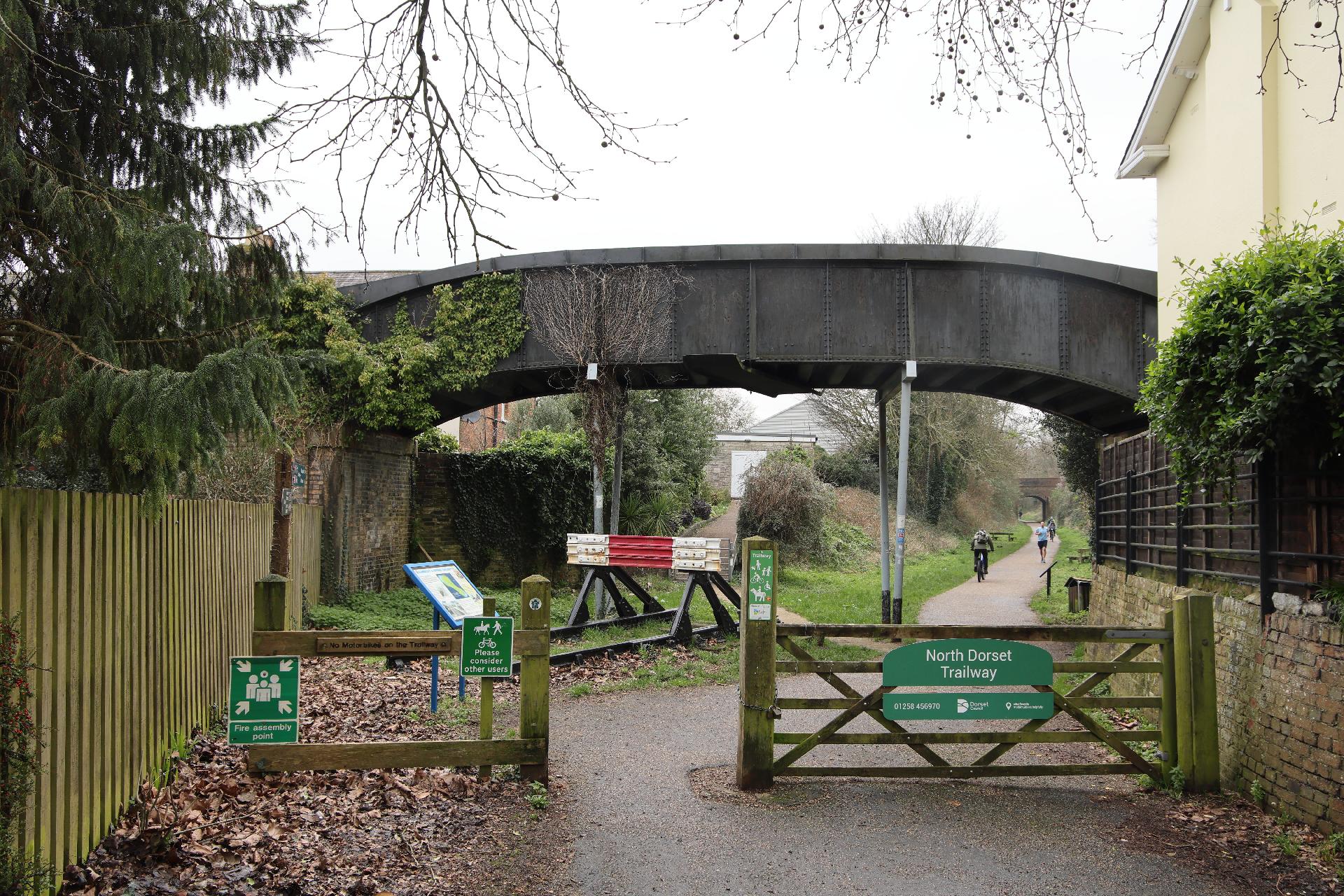 Start of trailway in Blandford