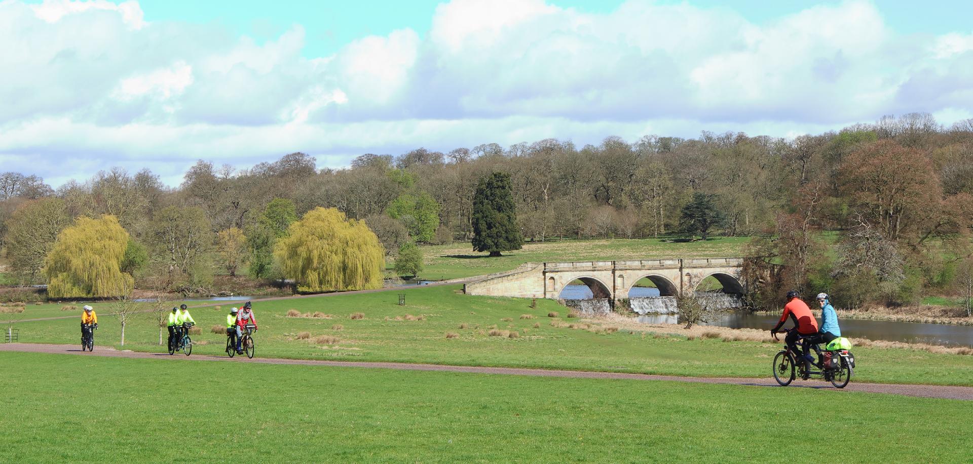 Jackie and Stuart exit Kedleston Hall