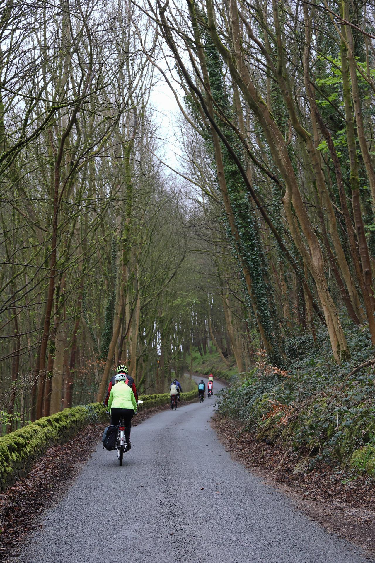 Terry and Cathy Barnaby clmbing from Carsington Water