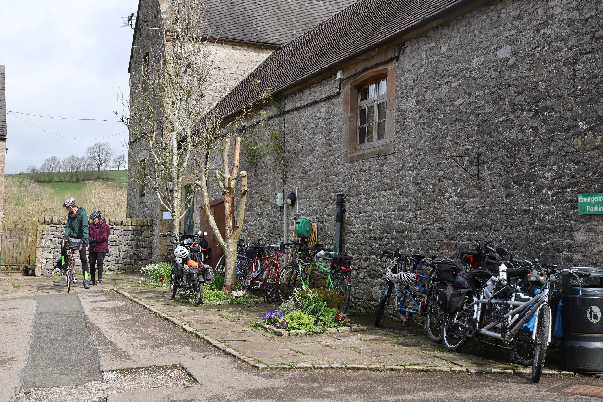 Paul, Mary and tandems at Hartington YHA