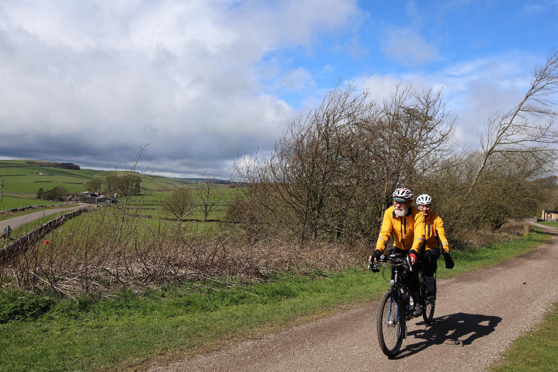 Martin and Margaret Aldis along the High Peak Trail at Parsley Hay