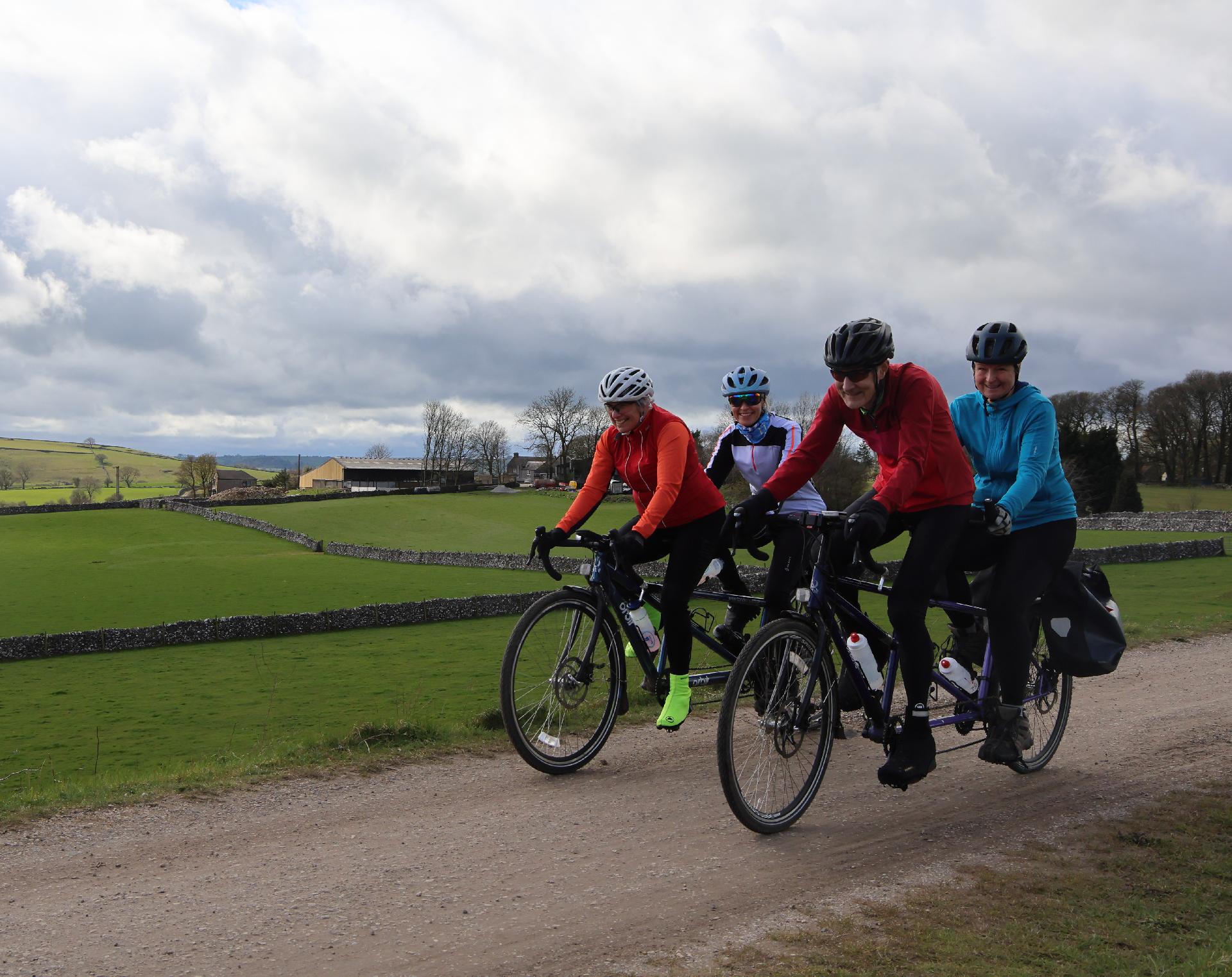 Anne-Marie Goldsmith and Claire Vincent on the Tissington Trail