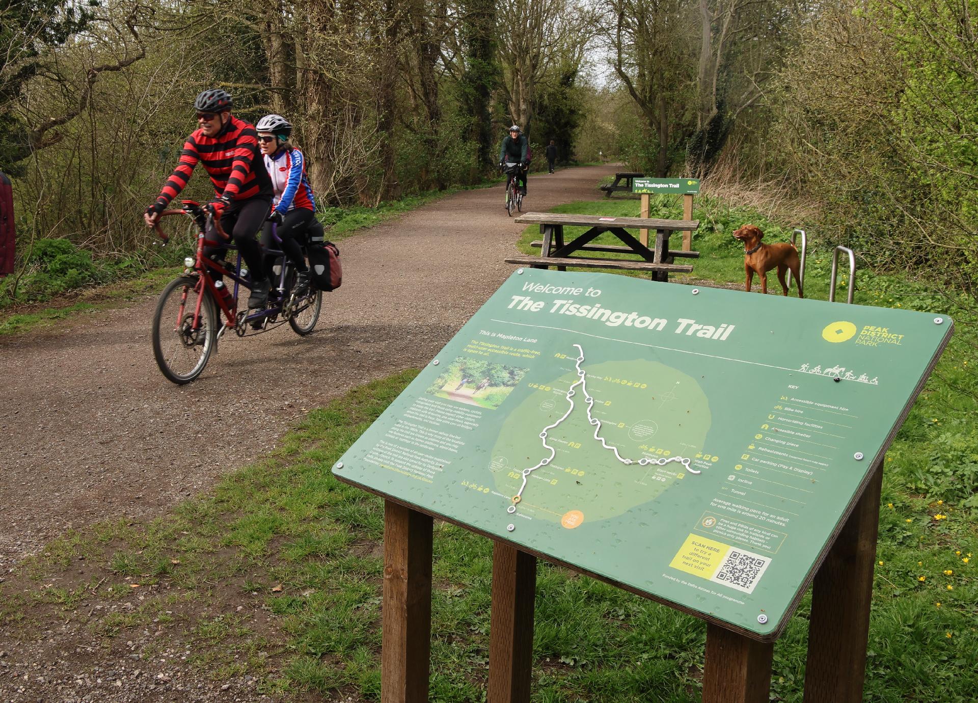Stuart and Jackie at the end of the Tissington Trail