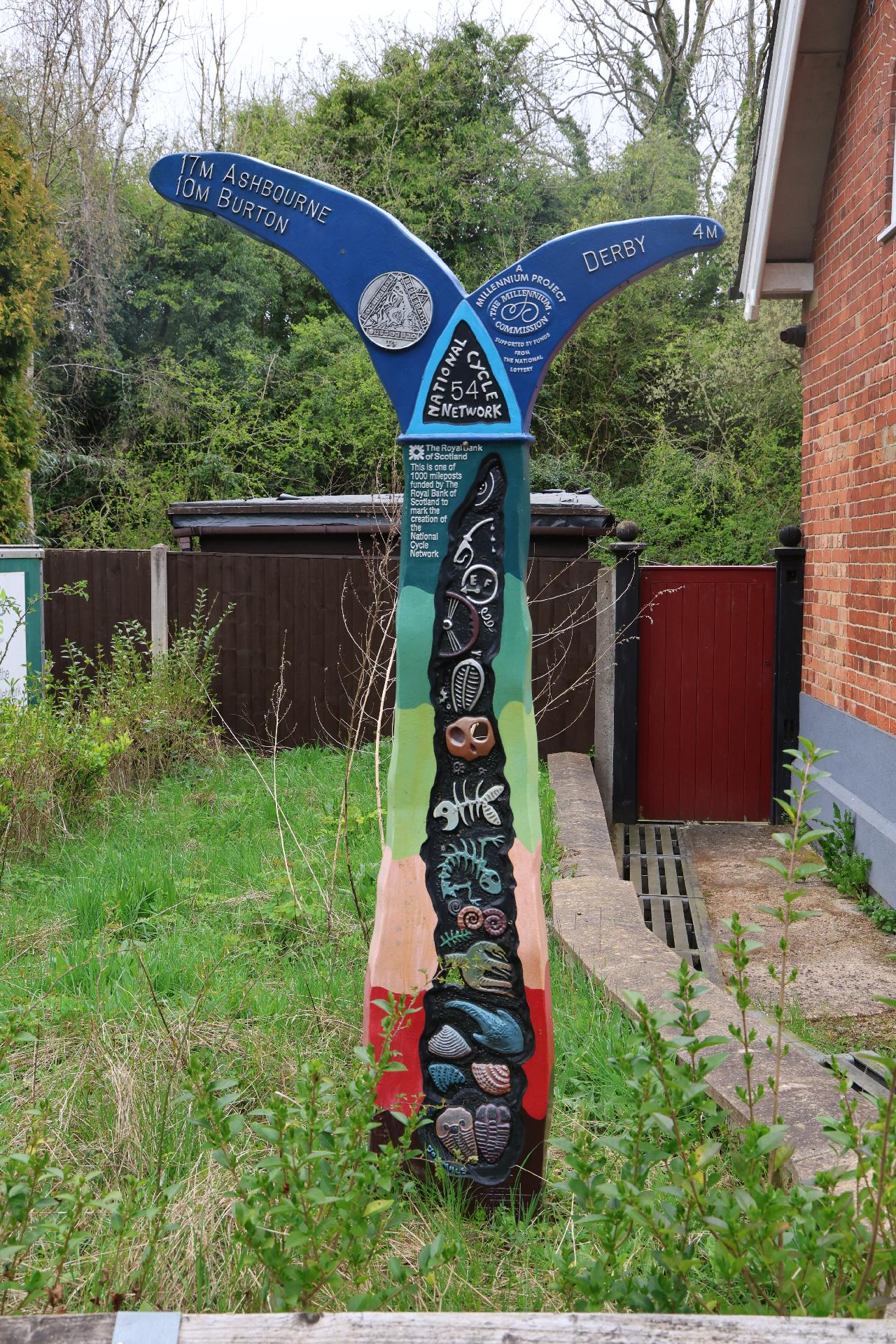 Sustrans sign at start of Greenway