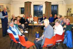 Social gathering in the evening at Fort Widley