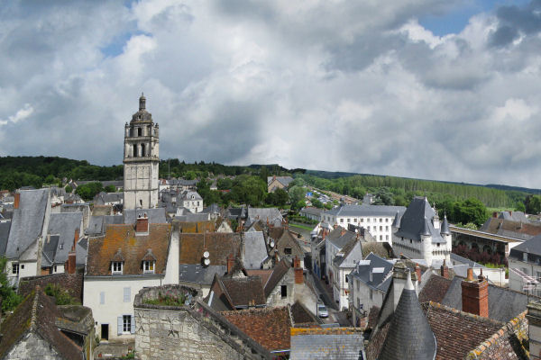 A view over Loches from the Citadel